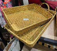  Plateau rectangulaire en fibres naturelles