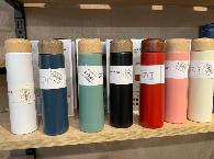  Bouteilles fines avec couvercle effet bois (250 ml)